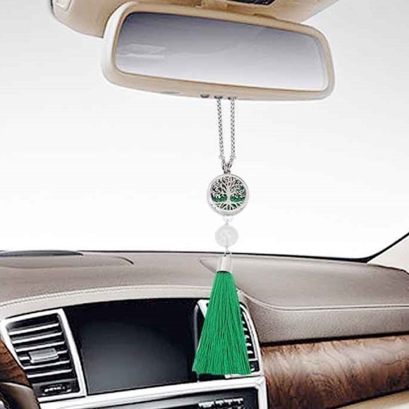 One Stainless Steel Car Essential Oil Green Tree of Life - Picture 2 of 2